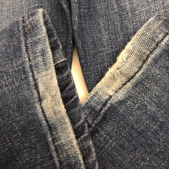 Rare 7FAM Jeans l Sz 28 l Straight Leg Butterfly Back Pockets Jeans - Picture 14 of 14